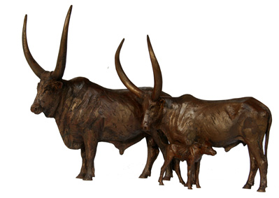 Ankole bronze sculptures
